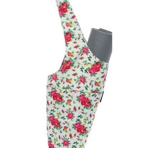 Lish Ashtanga Yoga Mat Sling Bag Floral New